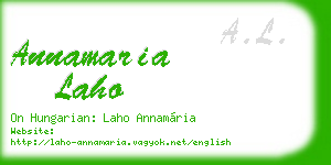 annamaria laho business card